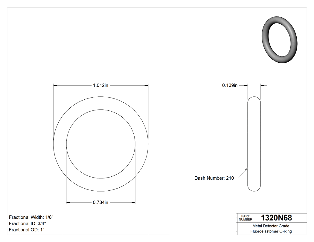 Technical drawing - 1320N68